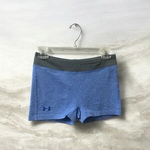 Under Armour Women's Athletic Blue and Gray Shorts HeatGear